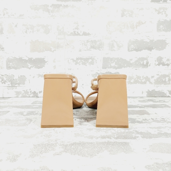 New Abound Austyn Brown Tubular Strap Block Heel Sandals H266 - Picture 5 of 12